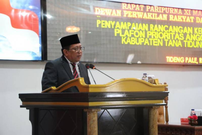 Rapat Paripurna XI Masa Sidang II Tahun 2019 Dewan Perwakilan Rakyat Daerah Kabupaten Tana Tidung